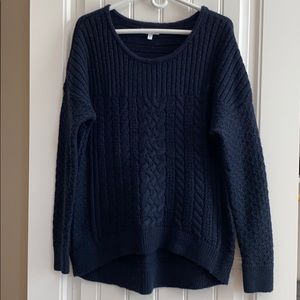 Sonoma Navy Blue Sweater with Matching Scarf